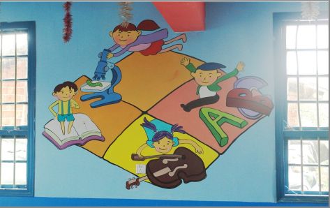 民权幼儿园墙体手绘